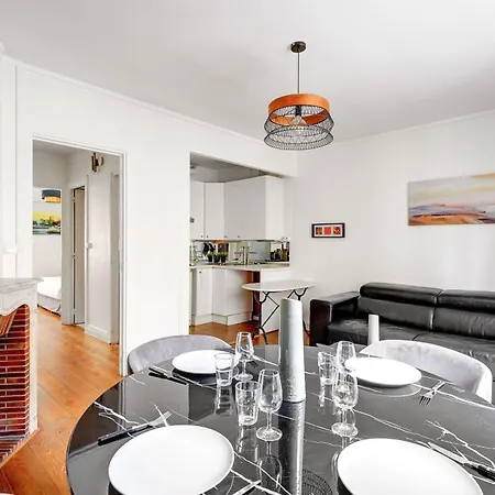 Duplex Raffine A Deux Pas De La Tour Eiffel - Avec A-c Appartamento Parigi